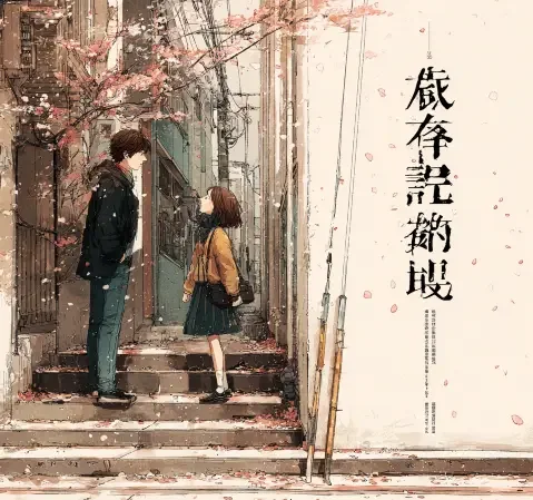 悬疑追凶题材韩漫封面，主角在阴影中寻找线索